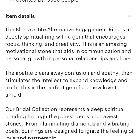 Handmade ring by etsy seller. Raw rock. - Picture 5 of 5